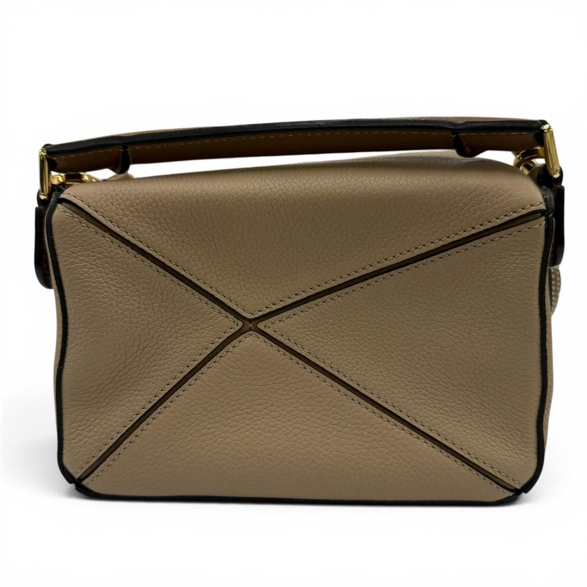 Loewe Puzzle Mini 2-Way Calfskin Shoulder Bag Beige — view 4