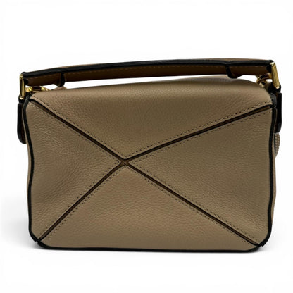 Loewe Puzzle Mini 2-Way Calfskin Shoulder Bag Beige — view 4