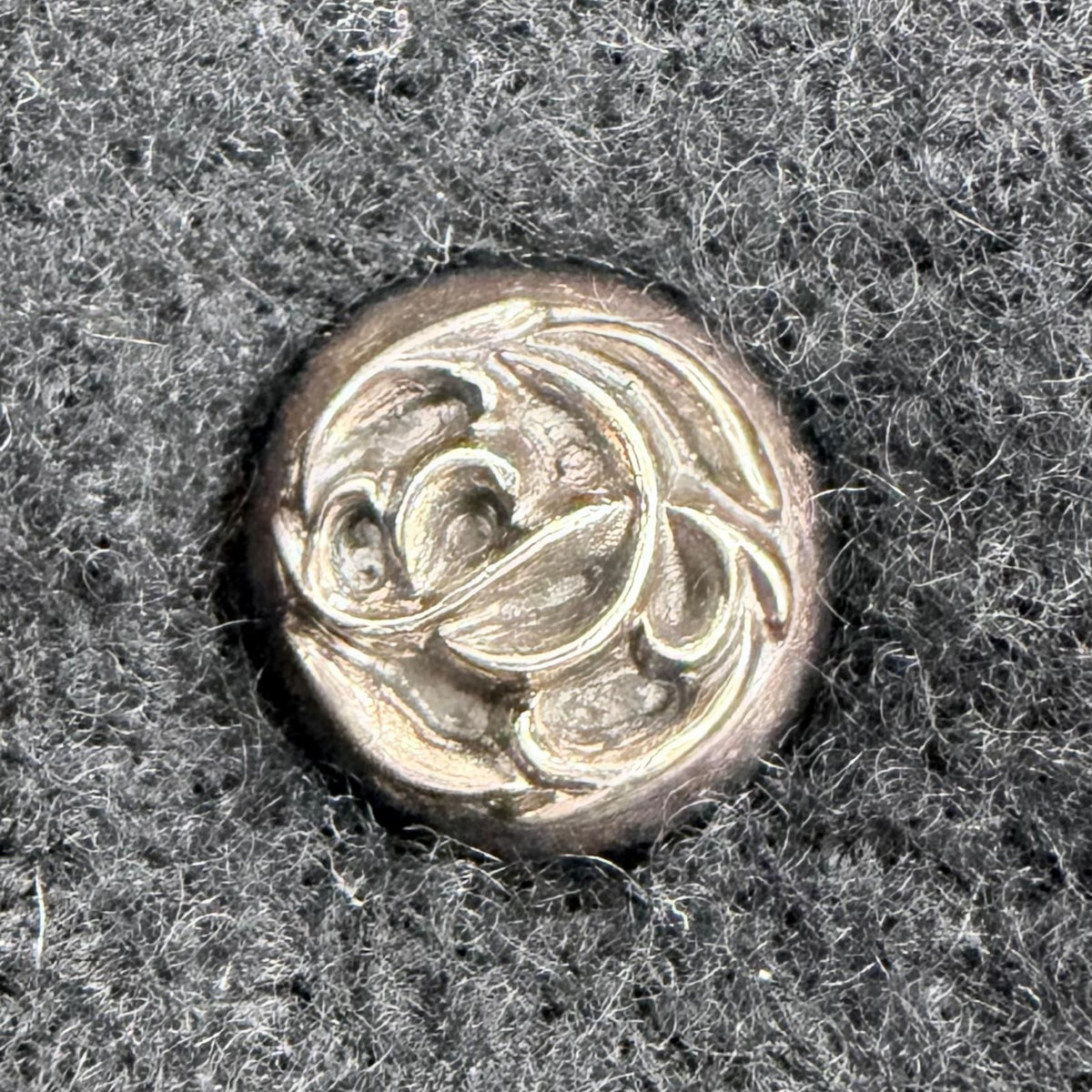 Chrome Hearts Cashmere 100% Cross Ball Button Coat Black Silver — view 7