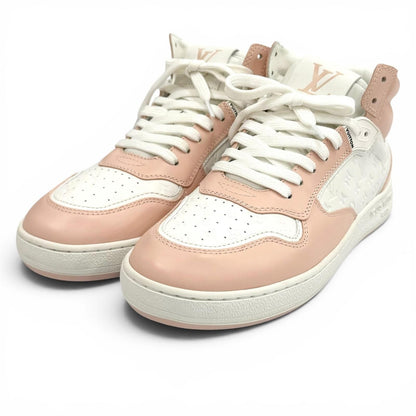 Louis Vuitton LV Stadium Line LV Logo Monogram Lace-up Leather High Top