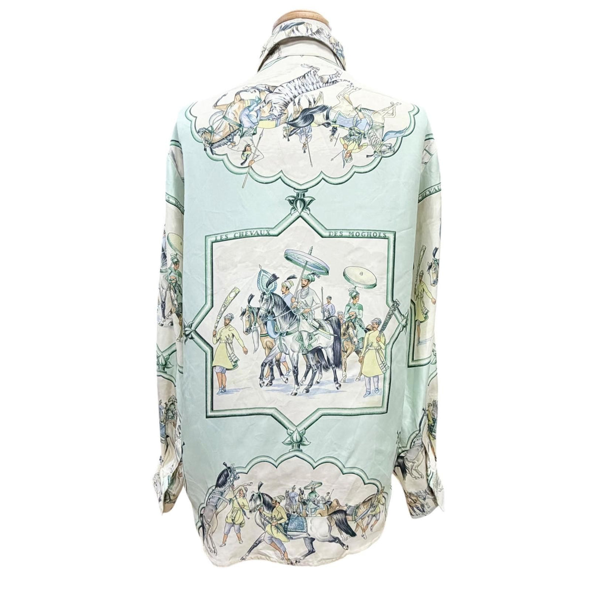 Hermes les Chevaux Des Moghols Mughal Dynasty Horse Silk 100% Martin Margiela — view 4