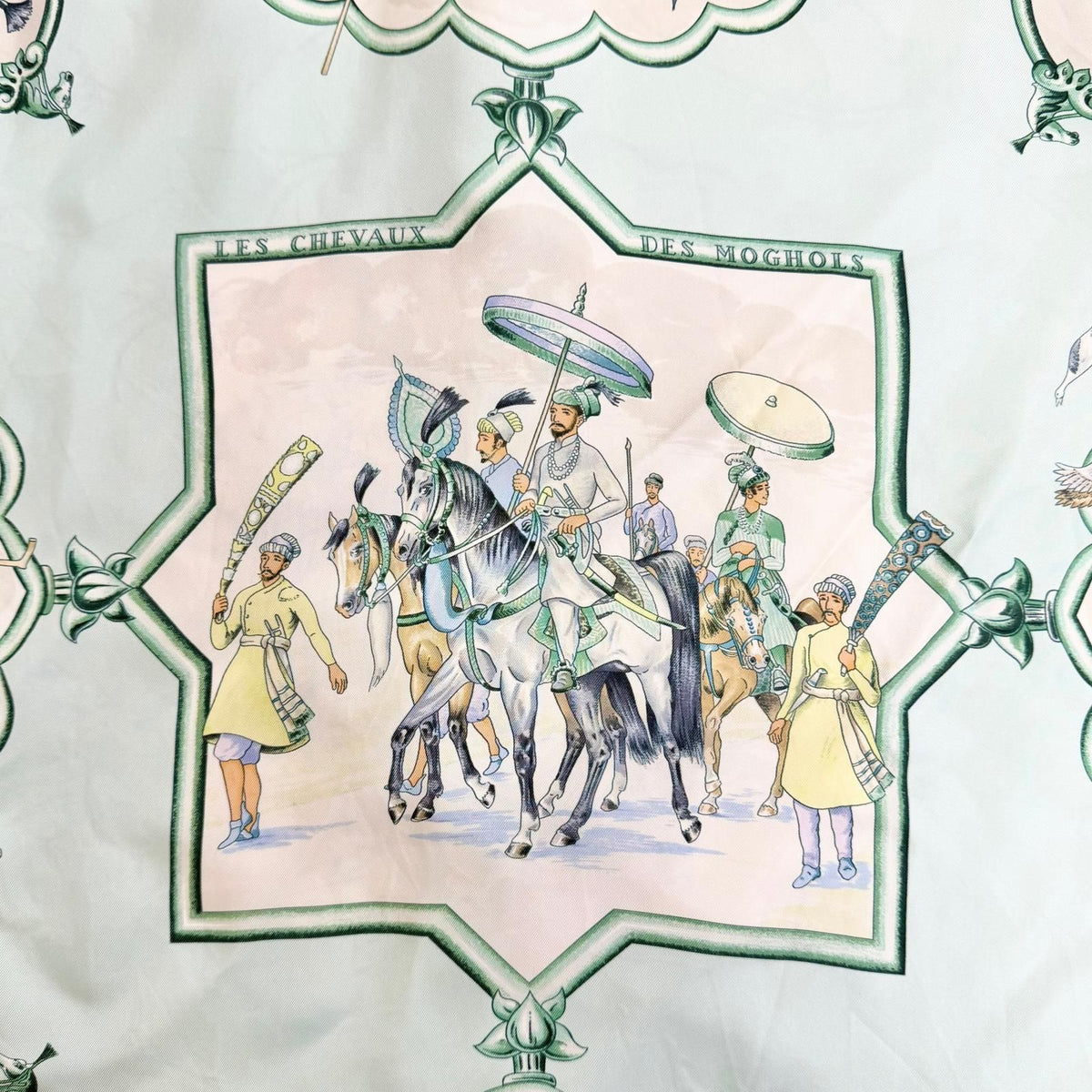 Hermes les Chevaux Des Moghols Mughal Dynasty Horse Silk 100% Martin Margiela — view 5