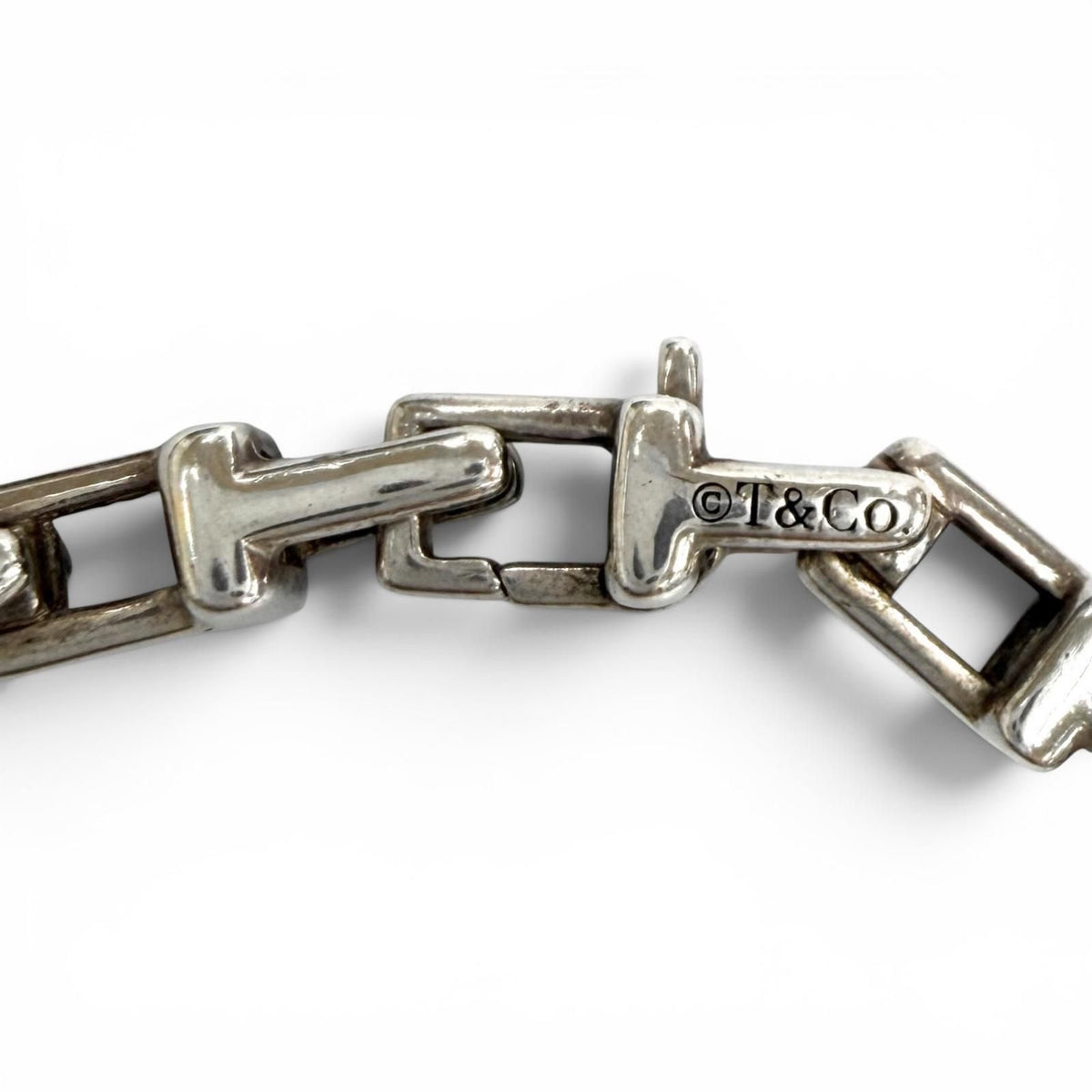 Tiffany & Co T Narrow Chain Bracelet Silver — view 4