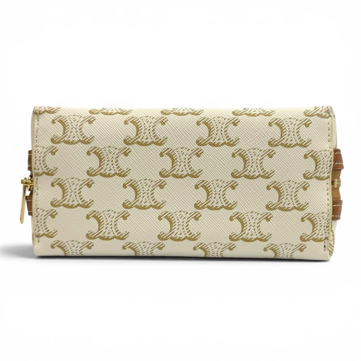 Celine Triomphe Canvas Logo Chain Clutch — view 6