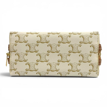 Celine Triomphe Canvas Logo Chain Clutch — view 6
