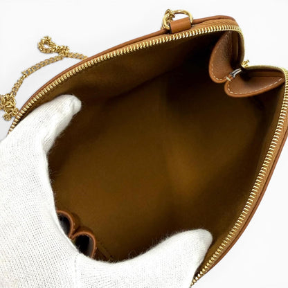 Celine Triomphe Canvas Logo Chain Clutch — view 7
