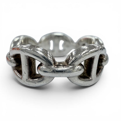 Hermes Enchainee PM Chaine D'ancre Ring Silver — view 3