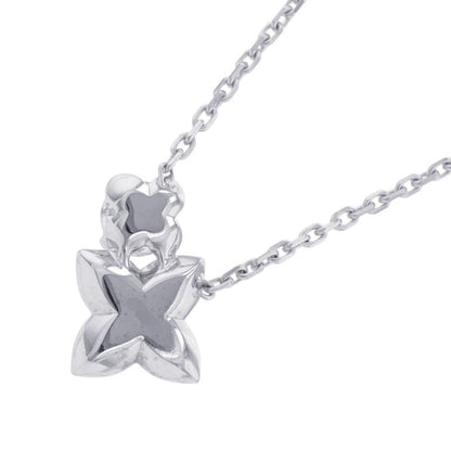 Louis Vuitton Necklace LV Diamond Pendant Double Round Center Stone Total 18k — view 3