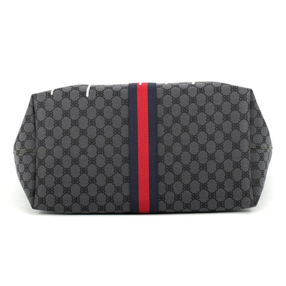 Gucci Tote Bag Collaboration the Hacker Project Graffite Large Black — view 3