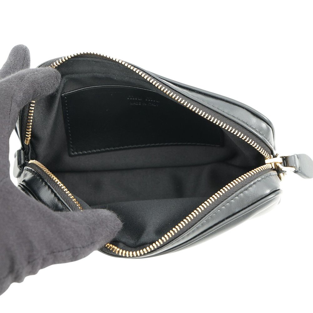 Miu Miu Waist Bag Logo Soft Calfskin Black — view 6