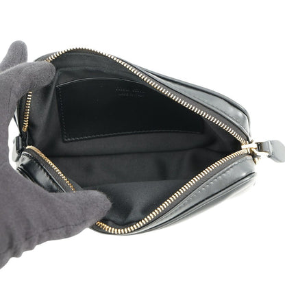 Miu Miu Waist Bag Logo Soft Calfskin Black — view 6