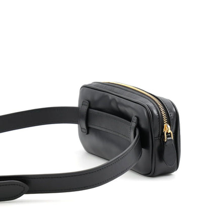 Miu Miu Waist Bag Logo Soft Calfskin Black — view 3