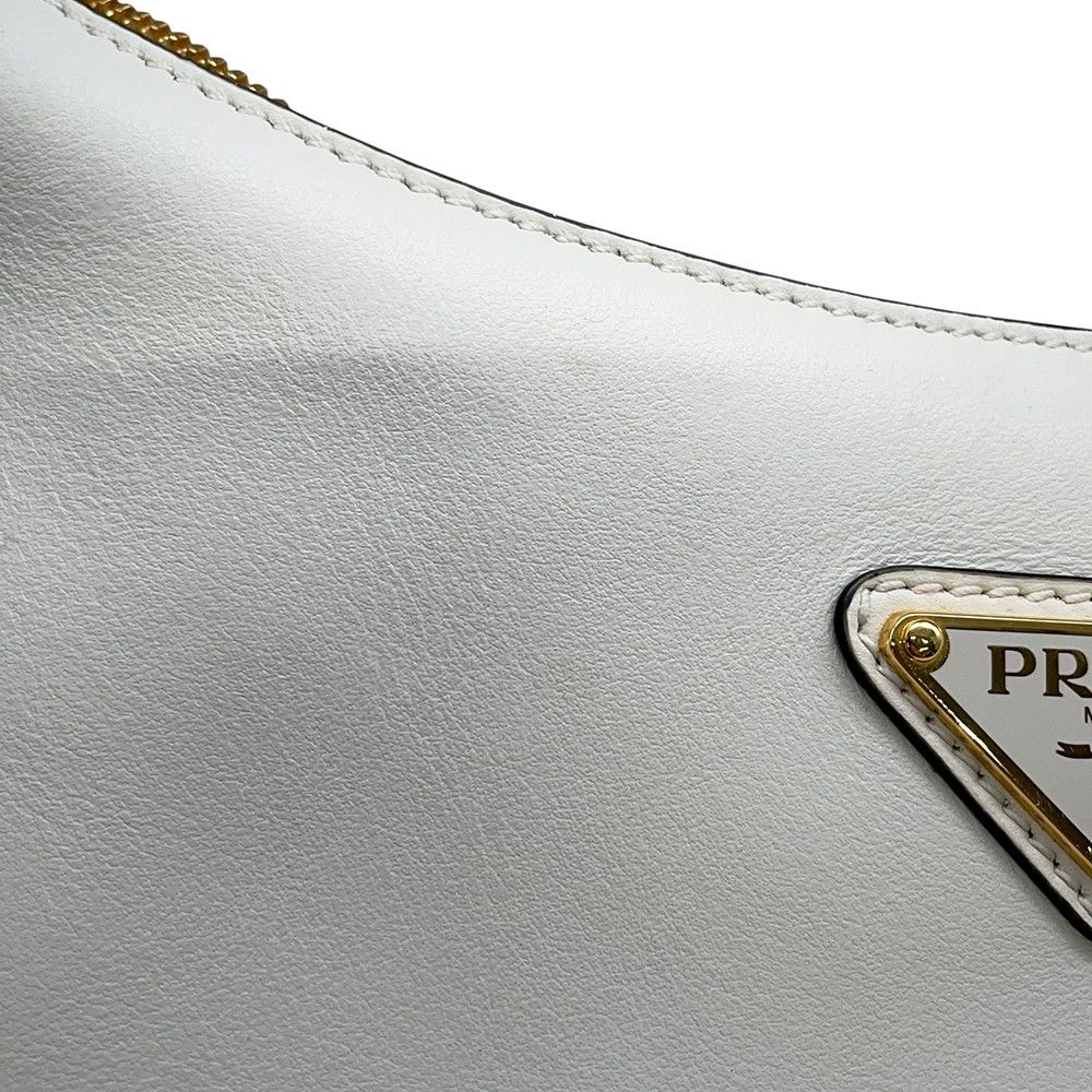 Prada Shoulder Bag Arke Small Leather White 2-Way — view 7