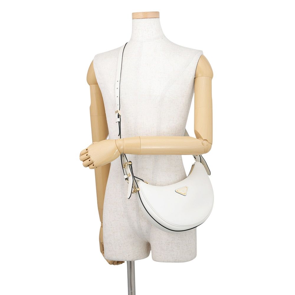 Prada Shoulder Bag Arke Small Leather White 2-Way — view 5
