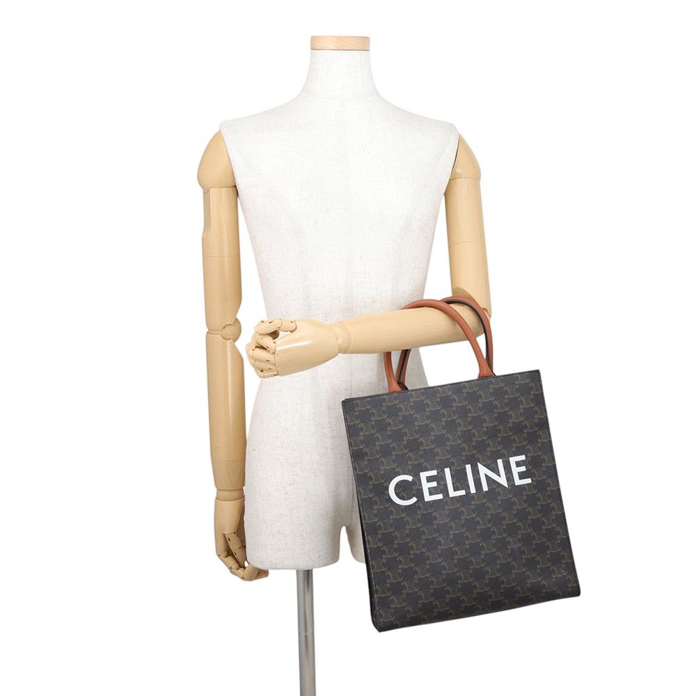 Celine Handbag Triomphe Small Vertical Cabas Leather 2-Way — view 4