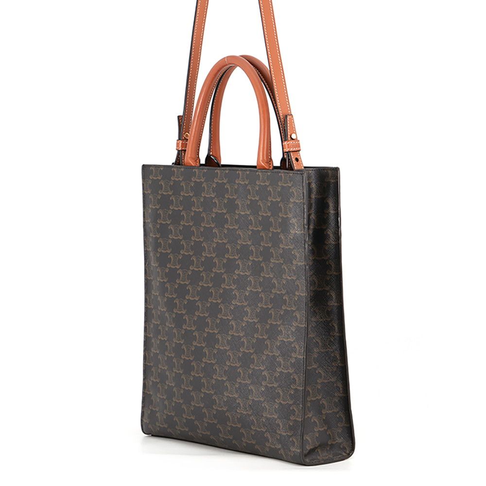 Celine Handbag Triomphe Small Vertical Cabas Leather 2-Way — view 2
