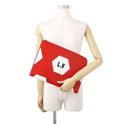 Louis Vuitton Clutch Epi Pochette Jules GM Rouge World Cup — view 4