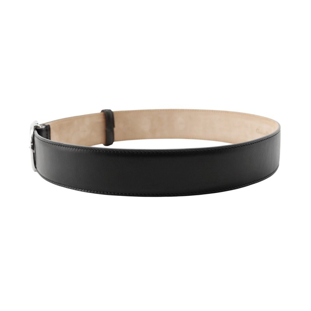 Dior Belt D Buckle Leather S Black — view 2