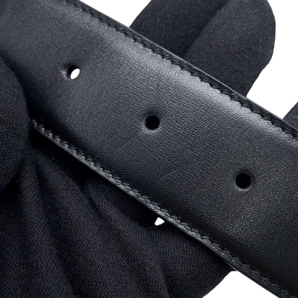 Dior Belt D Buckle Leather S Black — view 7
