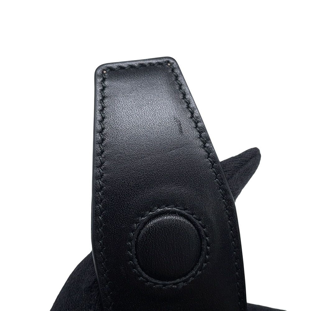 Dior Belt D Buckle Leather S Black — view 6