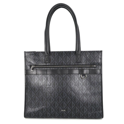 Dior Tote Bag CD Diamond Safari Leather Black