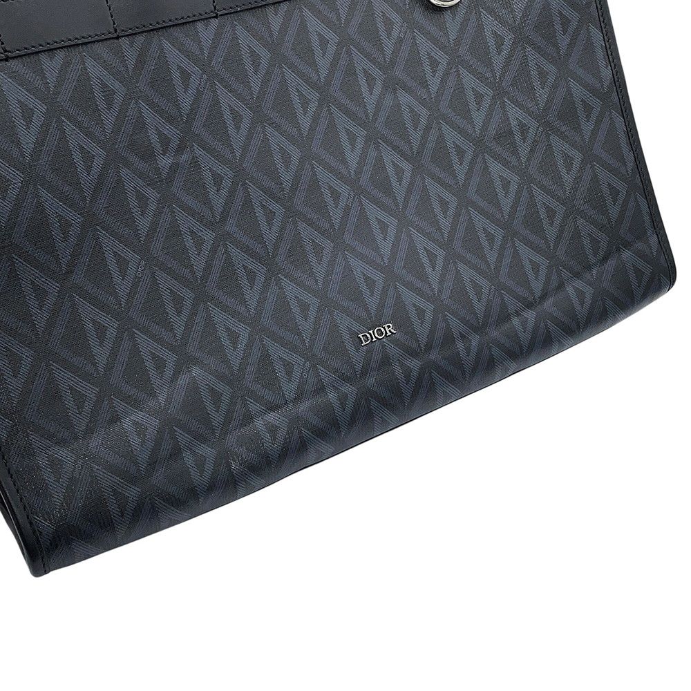 Dior Tote Bag CD Diamond Safari Leather Black — view 6