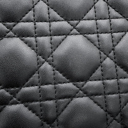 Dior Chain Shoulder Bag Cannage My Daily Pouch Lambskin Black — view 8