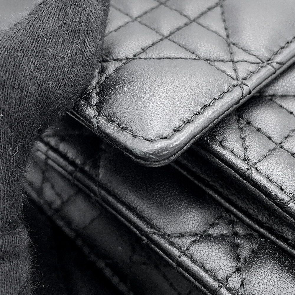 Dior Chain Shoulder Bag Cannage My Daily Pouch Lambskin Black — view 7