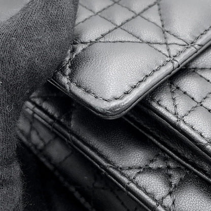 Dior Chain Shoulder Bag Cannage My Daily Pouch Lambskin Black — view 7