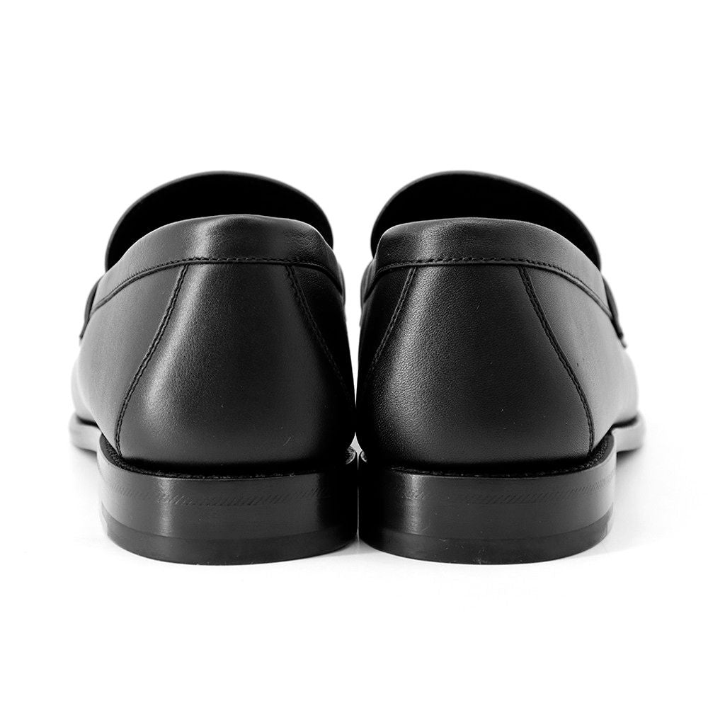 Louis Vuitton Loafers Major Plain Calfskin Shoes Black 8.5 — view 3