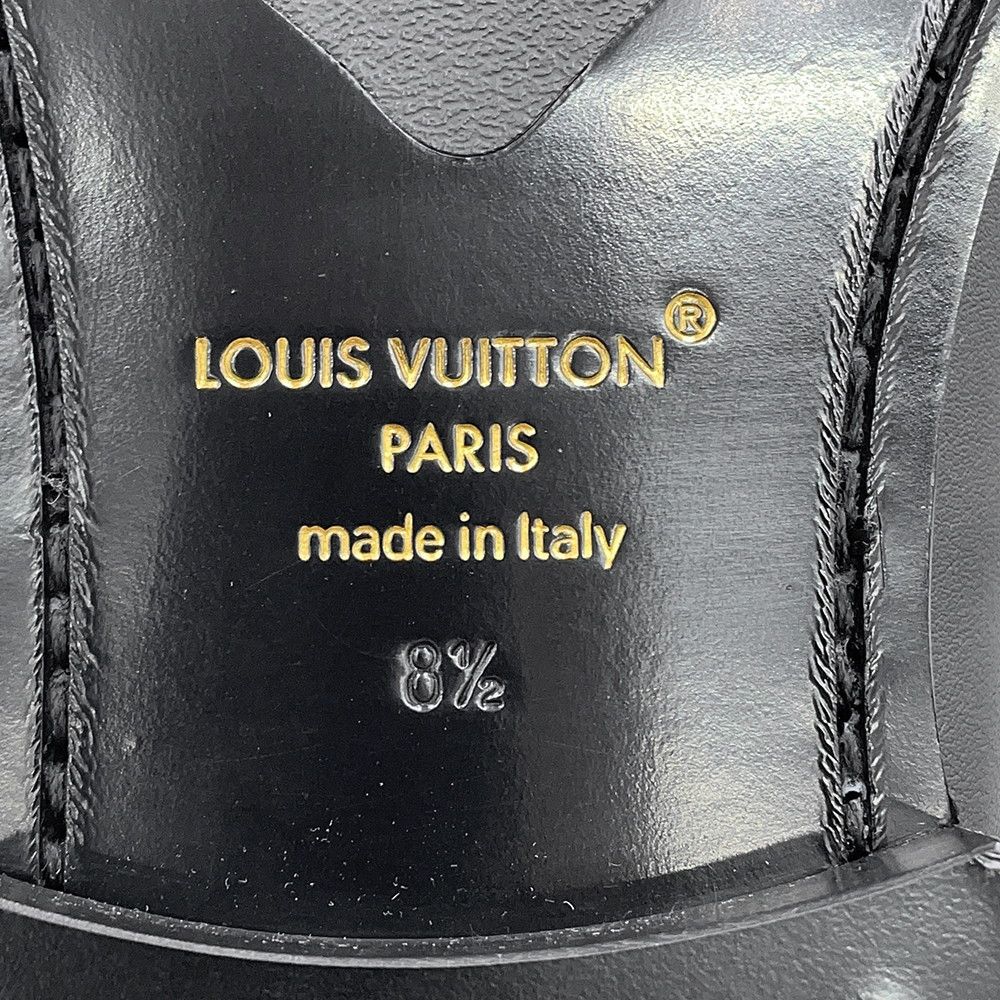 Louis Vuitton Loafers Major Plain Calfskin Shoes Black 8.5 — view 5
