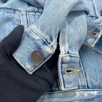 Balenciaga Jacket Logo Denim Small Fit 36 — view 7