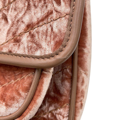 Saint Laurent Paris Chain Shoulder Bag Niki Baby Velvet Leather — view 8