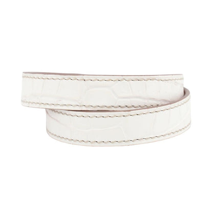 Hermes Bracelet Kelly Double Tour Himalayan Silver Niloticus Mat — view 3