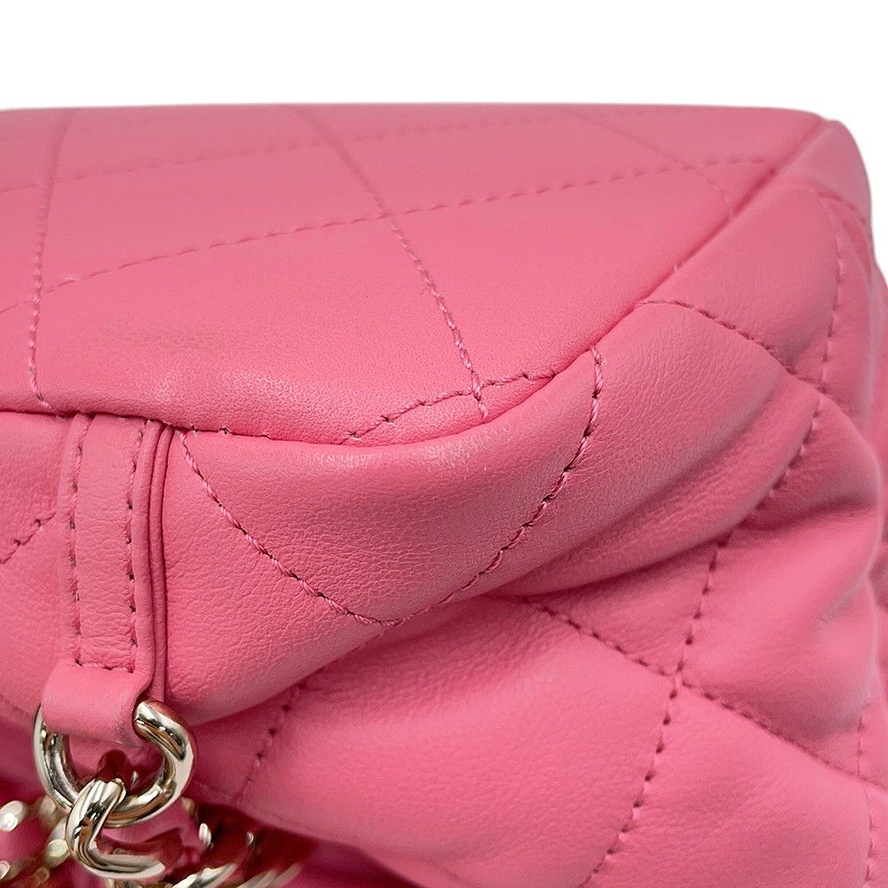 Chanel Backpack CC Logo Quilted Drawstring Double Pocket Lambskin — view 6