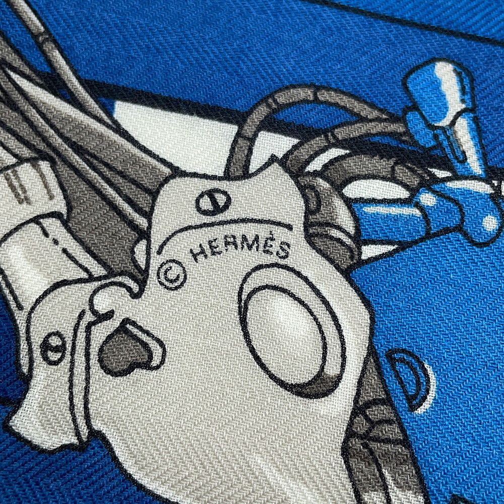 Hermes Scarf Carre H 100 Robo Cover le Robocabar Cashmere Silk — view 7