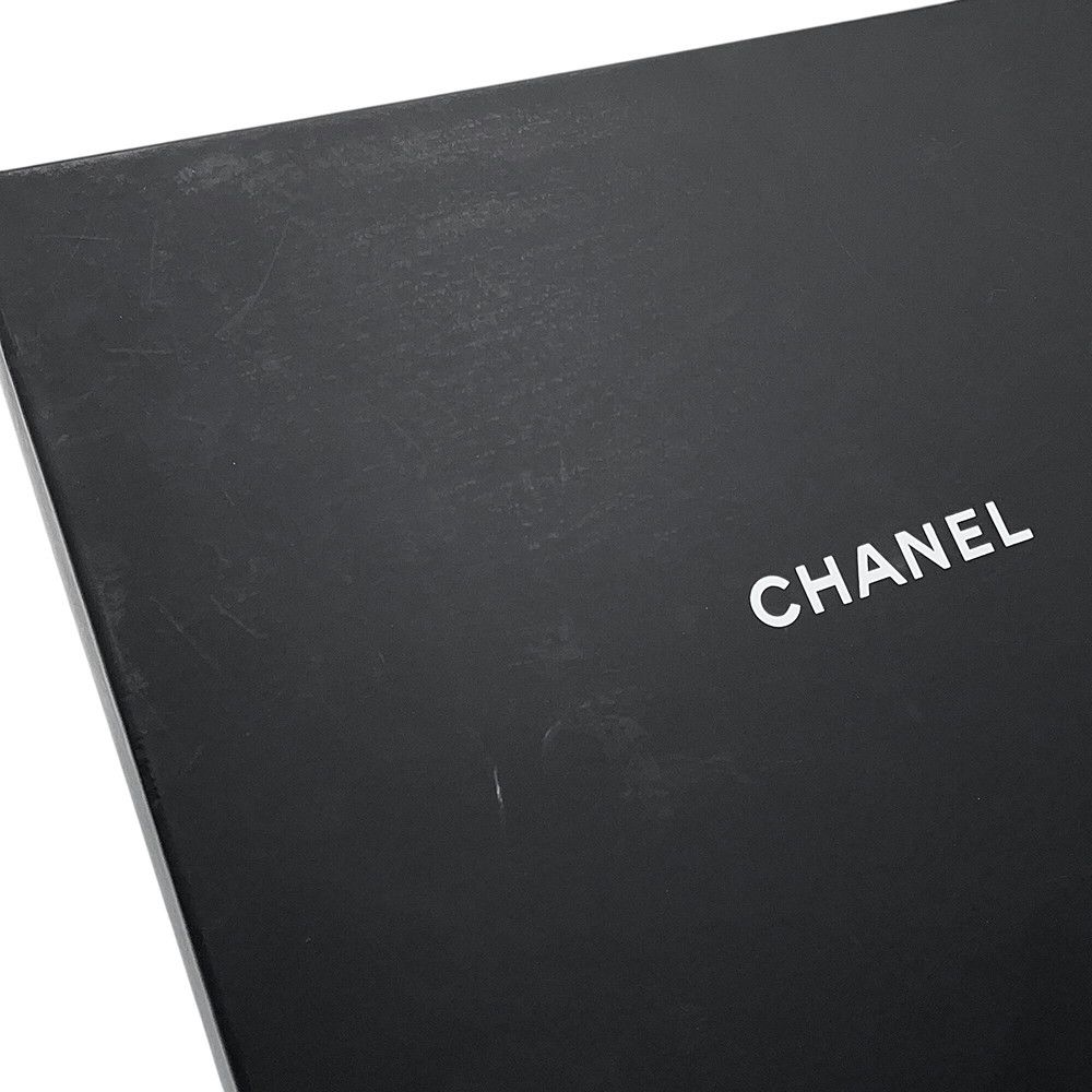 Chanel Scarf Large Logo Wool Cashmere Black — view 6
