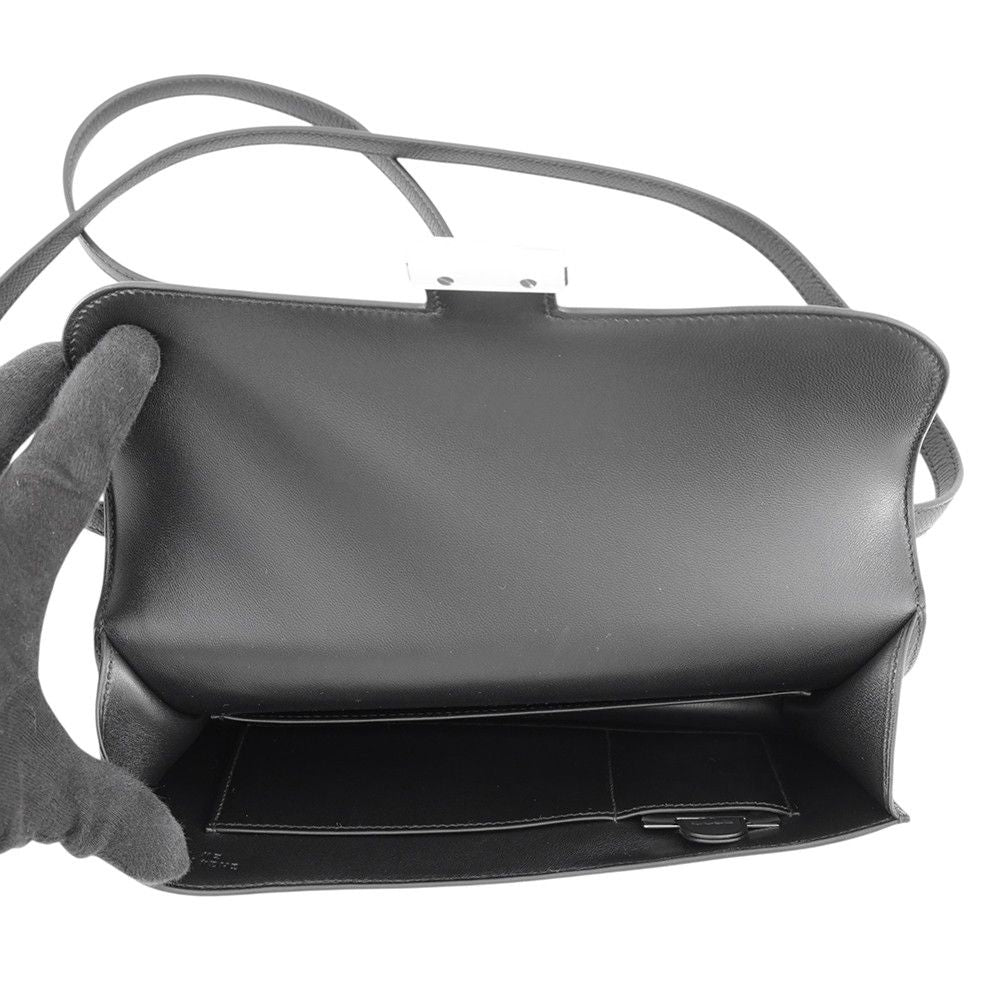 Hermes Shoulder Bag Constance Elan Miroir Black Silver Epsom — view 6