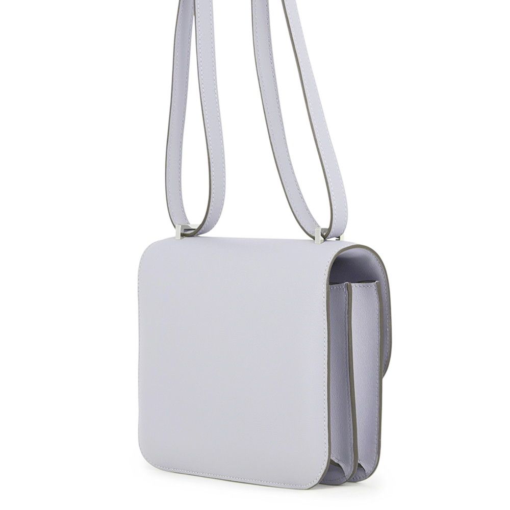 Hermes Shoulder Bag Mini Constance 3 Miroir Gray Pantin Silver Swift — view 2