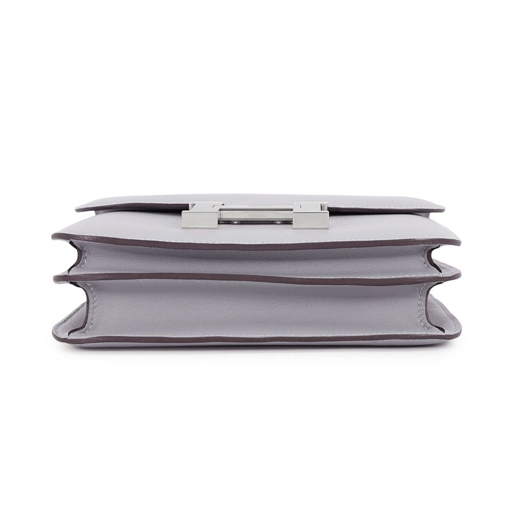 Hermes Shoulder Bag Mini Constance 3 Miroir Gray Pantin Silver Swift — view 3