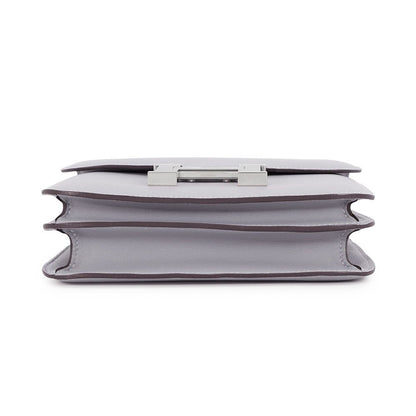 Hermes Shoulder Bag Mini Constance 3 Miroir Gray Pantin Silver Swift — view 3