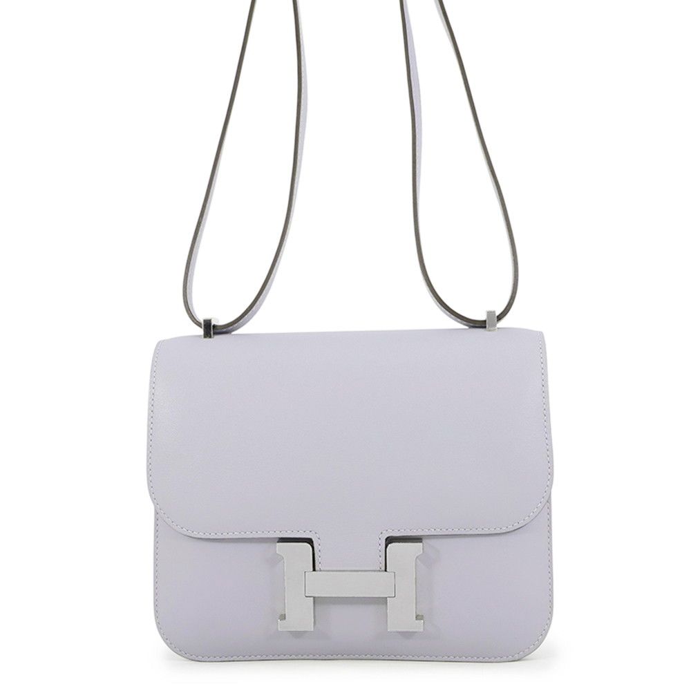 Hermes Shoulder Bag Mini Constance 3 Miroir Gray Pantin Silver Swift