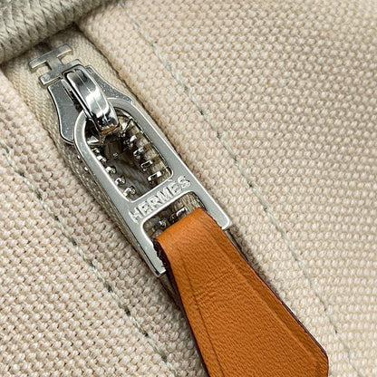 Hermes Pouch Bride-a-Brac GM Natural Silver Canvas Case — view 8