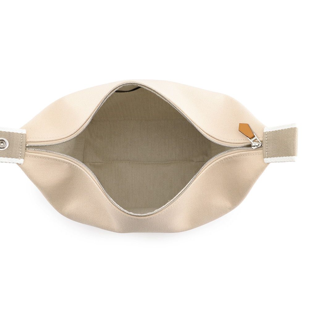 Hermes Pouch Bride-a-Brac GM Natural Silver Canvas Case — view 5