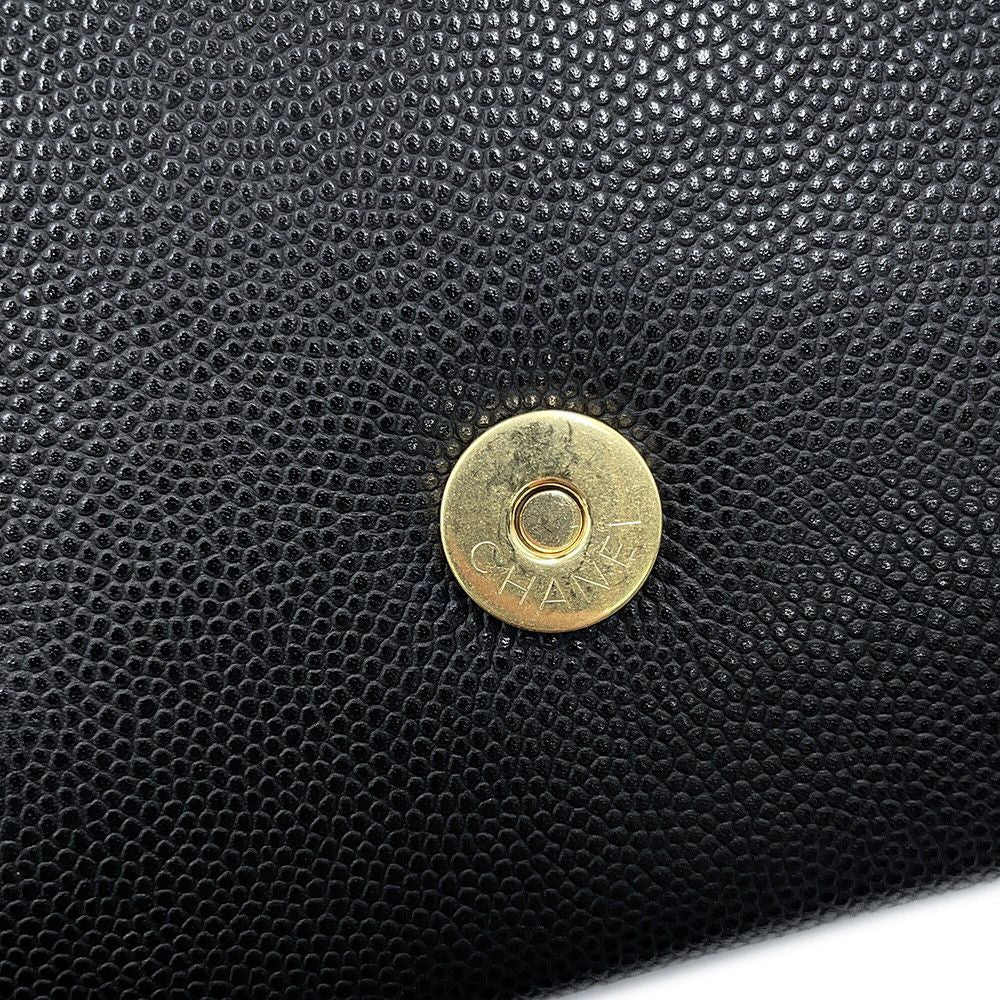 Chanel Shoulder Bag Strap Clutch CC Logo Caviar Leather 26 Spring Summer Pre — view 7