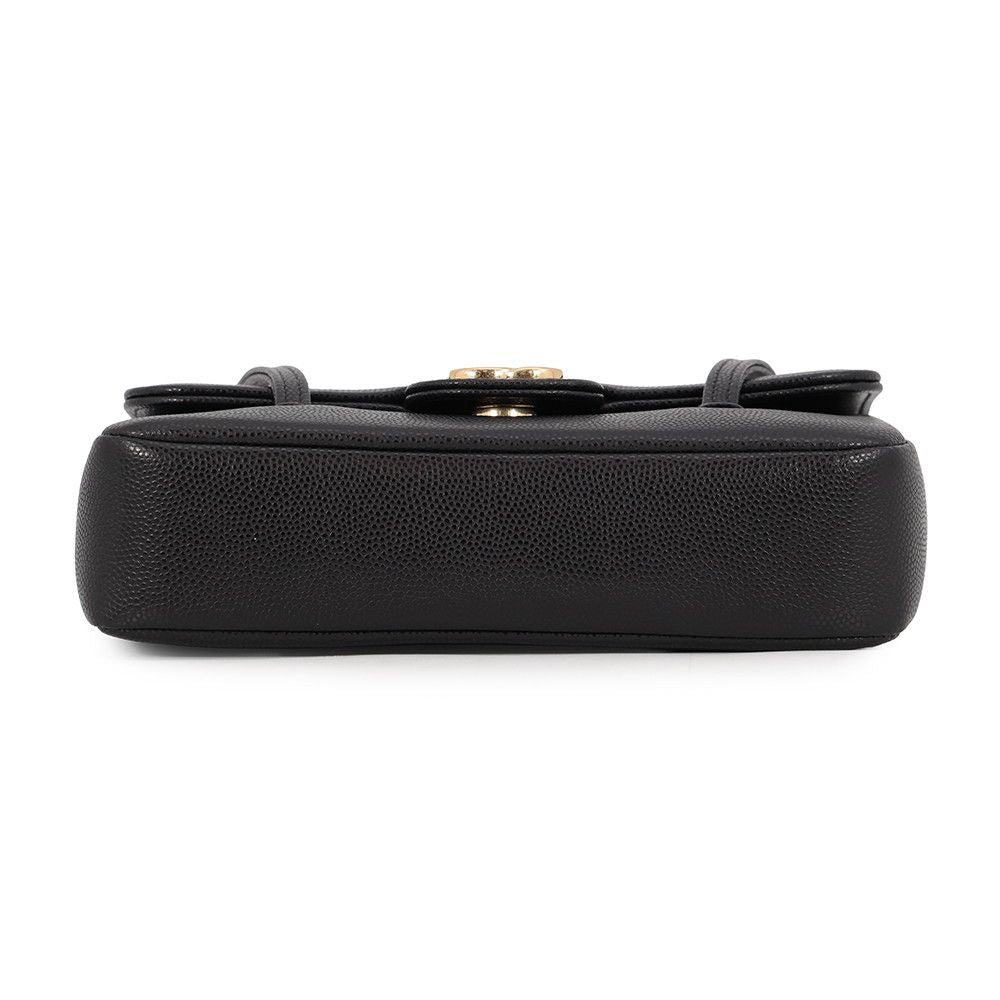 Chanel Shoulder Bag Strap Clutch CC Logo Caviar Leather 26 Spring Summer Pre — view 3