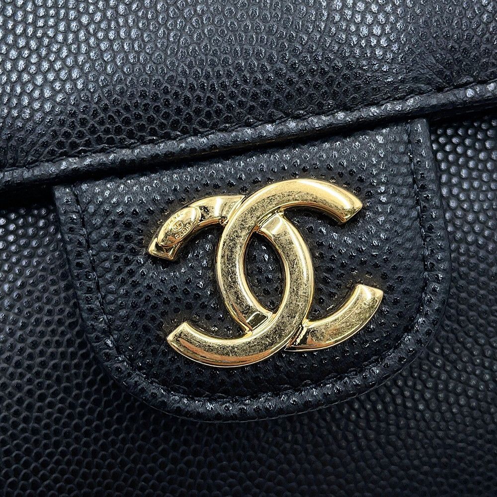 Chanel Shoulder Bag Strap Clutch CC Logo Caviar Leather 26 Spring Summer Pre — view 6