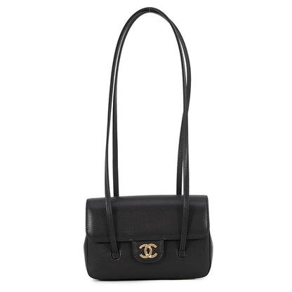 Chanel Shoulder Bag Strap Clutch CC Logo Caviar Leather 26 Spring Summer Pre
