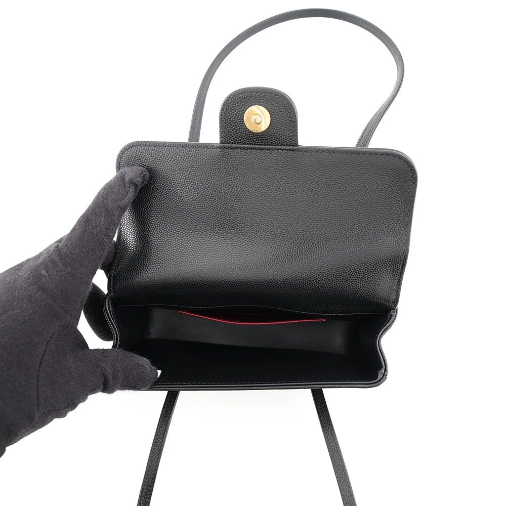 Chanel Shoulder Bag Strap Clutch CC Logo Caviar Leather 26 Spring Summer Pre — view 5