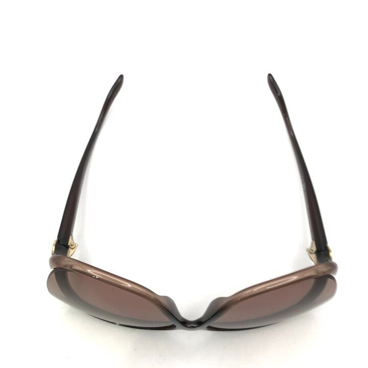 Gucci Interlocking G Heart Sunglasses Eyewear Smoke Gradient Brown — view 7